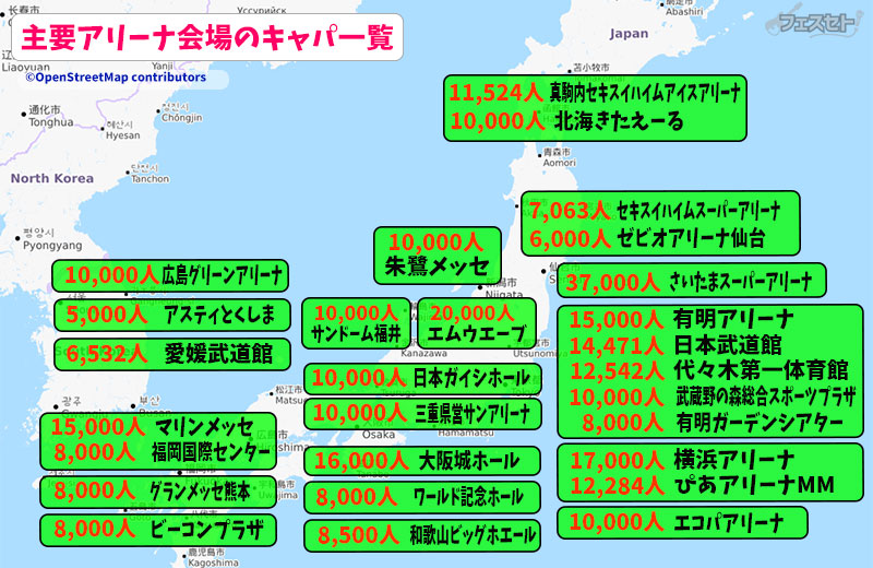 日本で1番大きいアリーナはどこですか？